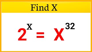 Nice Exponent / Math Simplification Find The Value Of X