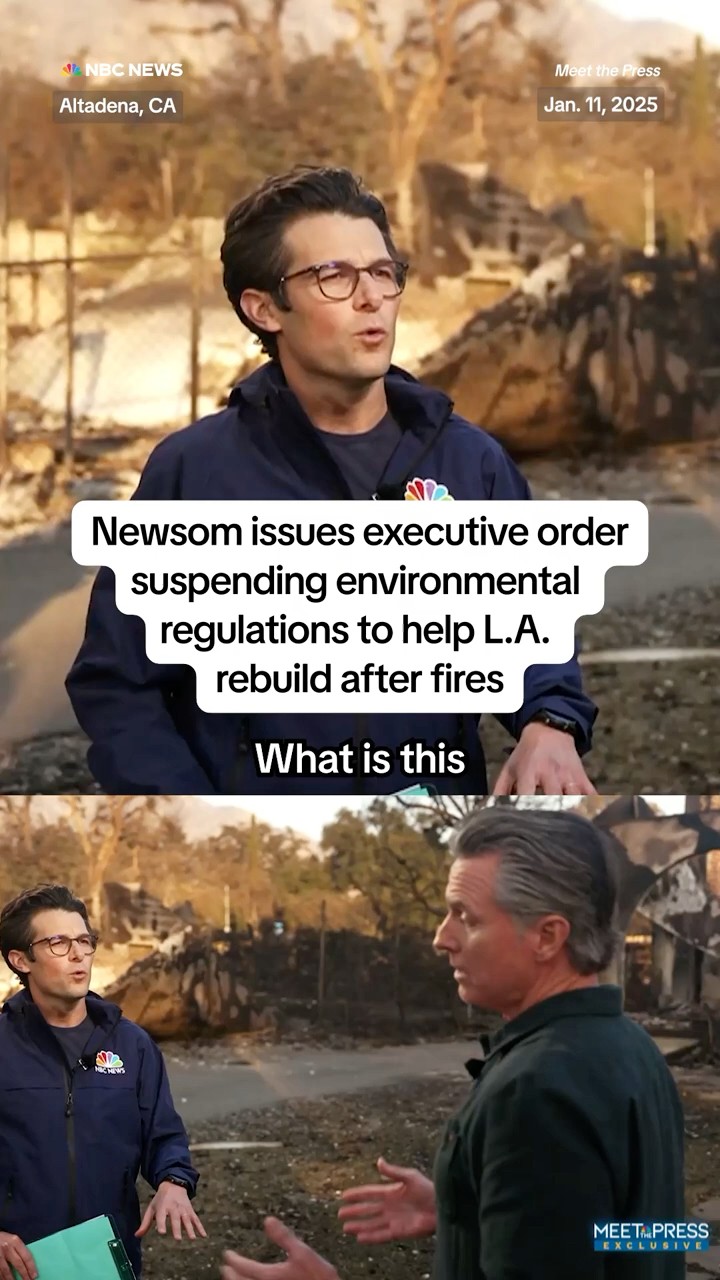 Newsom issues executive order suspending environmental regulations to help L.A. rebuild after fires