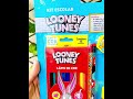 💙 Cartela Material Escolar Looney Tunes ✨ #papelariafofa #kawaii #presente #gift #looneytunes #diy