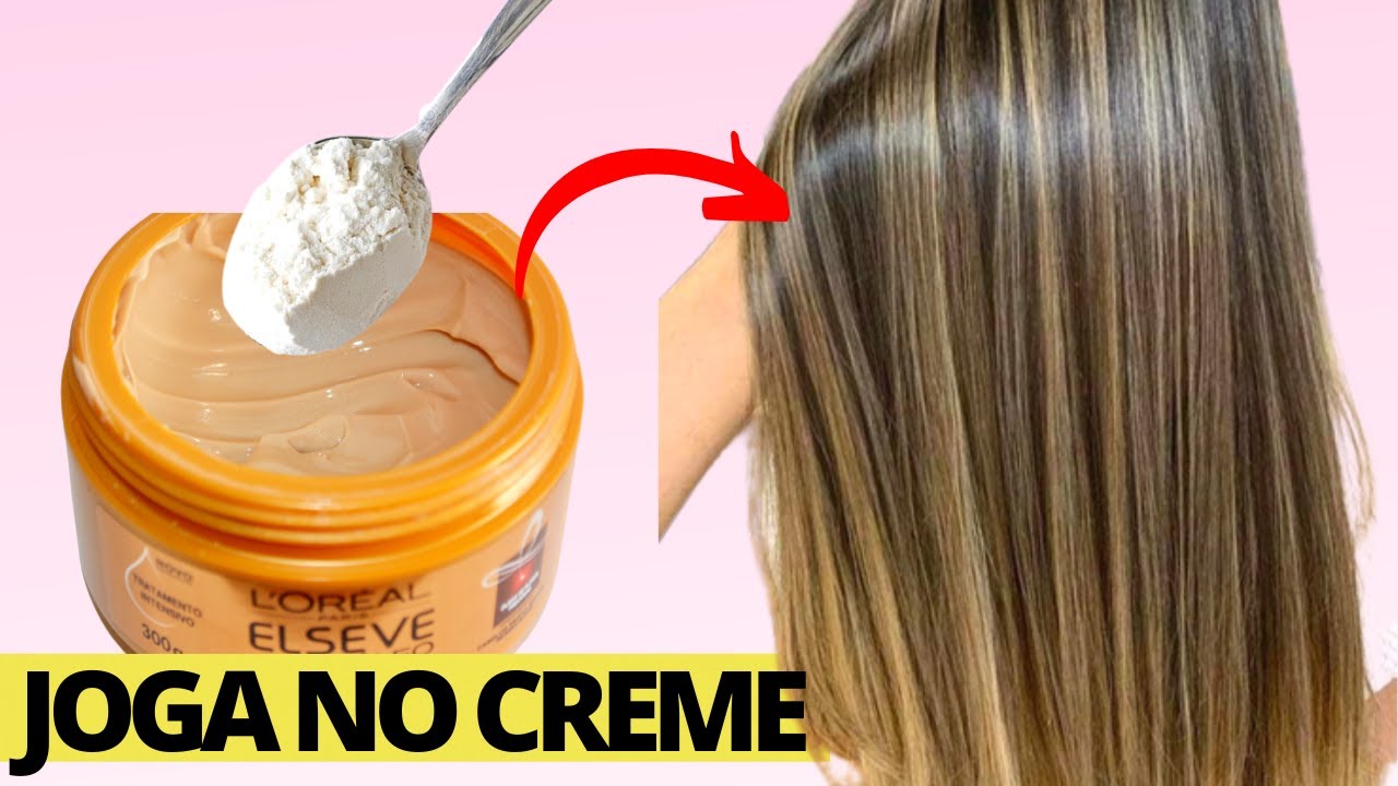 ALISAMENTO CASEIRO / SE JOGAR UMA COLHER DISSO NO CREME ALISA O CABELO DE PRIMEIRA #hairtutorial