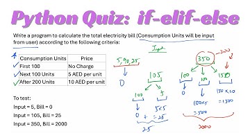 Python Lesson22: Quiz on the concepts of if-elif-else