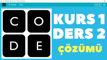 CODE.ORG KURS 1 DERS 2 CEVAPLARI