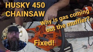 Husky 450 Chainsaw Flooded And The Fix