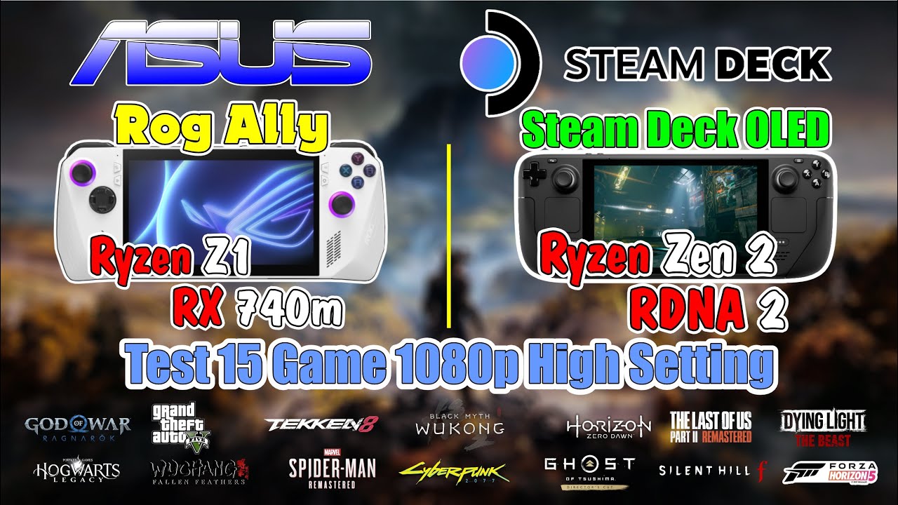 PERFORMANCE SHOWDOWN: Steam Deck OLED & ASUS ROG Ally Z1 Test 15