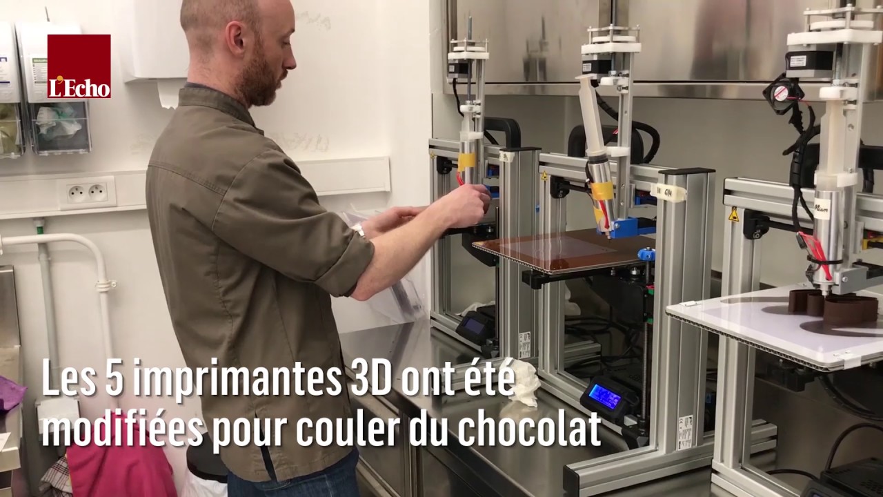 La Miam Factory Imprime Son Chocolat En 3d Youtube
