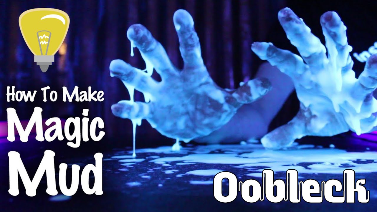 How to make non newtonian fluid ooblek corn starch mixture magic of