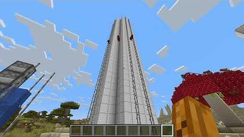 Working drop tower in Minecraft Snapshot 25w16a