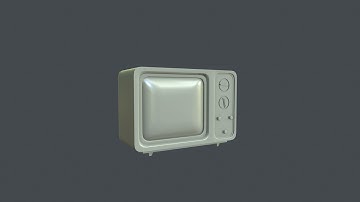 Modeling old TV 3ds max tutorial