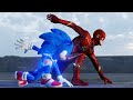 Sonic vs Flash Race Full Movie Animated Part 1 2 3 to 7 Who is Faster Sonic The Hedgehog