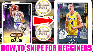 HOW TO SNIPE IF YOU ARE A BEGINNER! INSANE SNIPE TIPS AND MORE TO HELP U MAKE MILLIONS! | NBA 2K20
