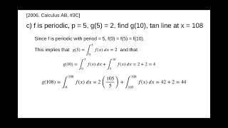 AP Calculus AB - 2006: #3C
