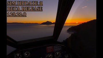 MSFS Sim Update 11 BETA Atmospheric Improvements/Graphics Quality Improvements Game Settings Shown