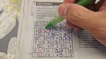 (#9023) Saturday. Tectonic01 Sudoku puzzle. Bonus Extra edition. 08-03-2024 Extra part 4 of 4