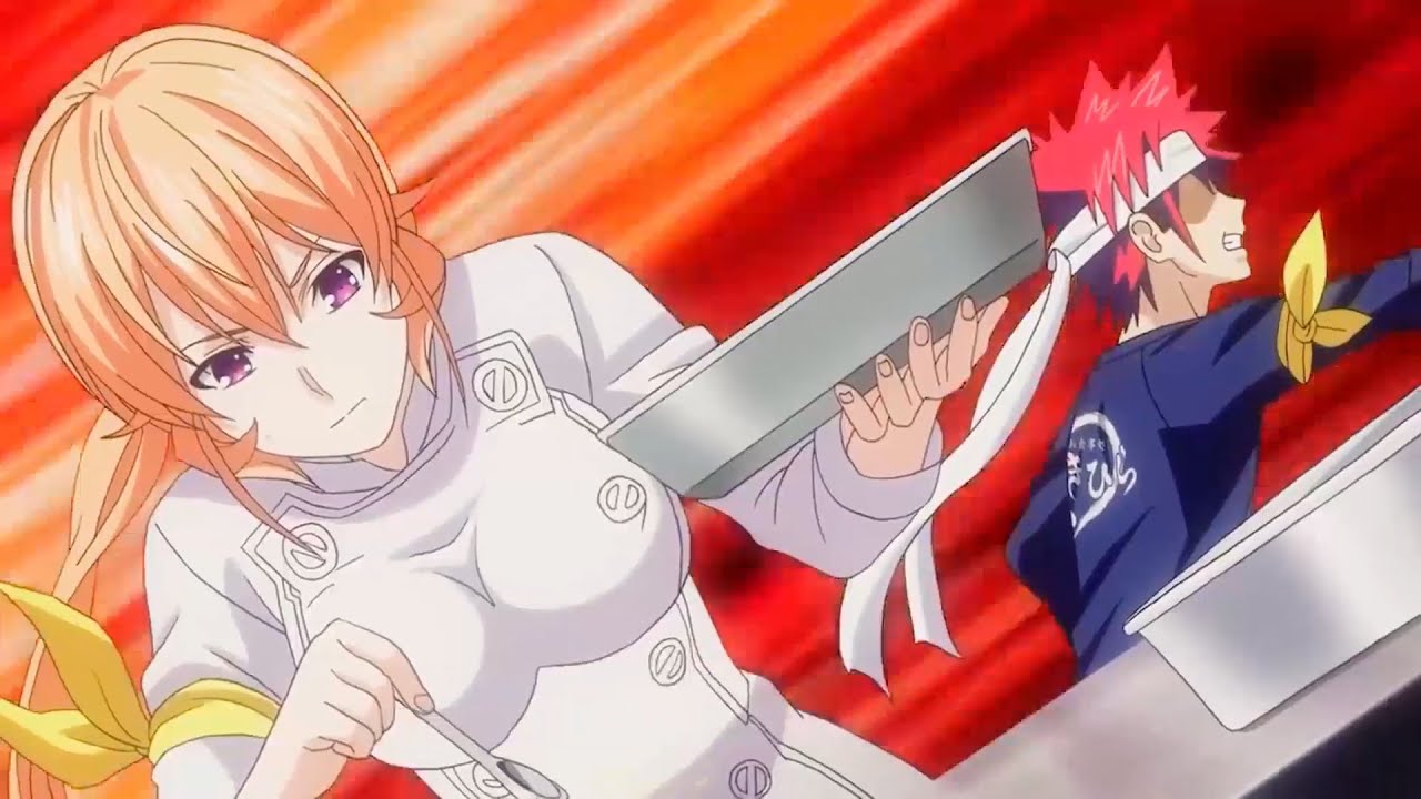 食戟のソーマ 神ノ皿 ► エリナとソーマが一緒に料理を作り、観客と審査員を驚かせた ► [Food Wars! The Fourth Plate] Eng Sub HD