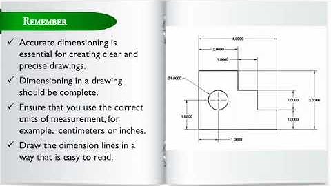 A Lesson on Dimensioning in Technical Drawings