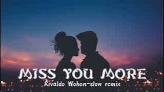 DJ Slow Remix !!! Miss You More ( Rivaldo Wohon remix)