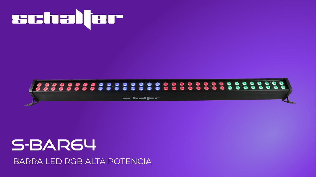SCHALTER  S-BAR64 Barra LED RGB Alta Potencia 120W 