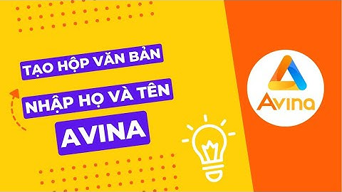 Avina Authoring Tools - Hướng dẫn tạo ô nhập văn bản họ tên