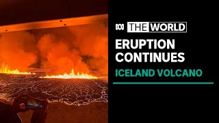 Iceland volcanos lava flows miss nearby town | The World