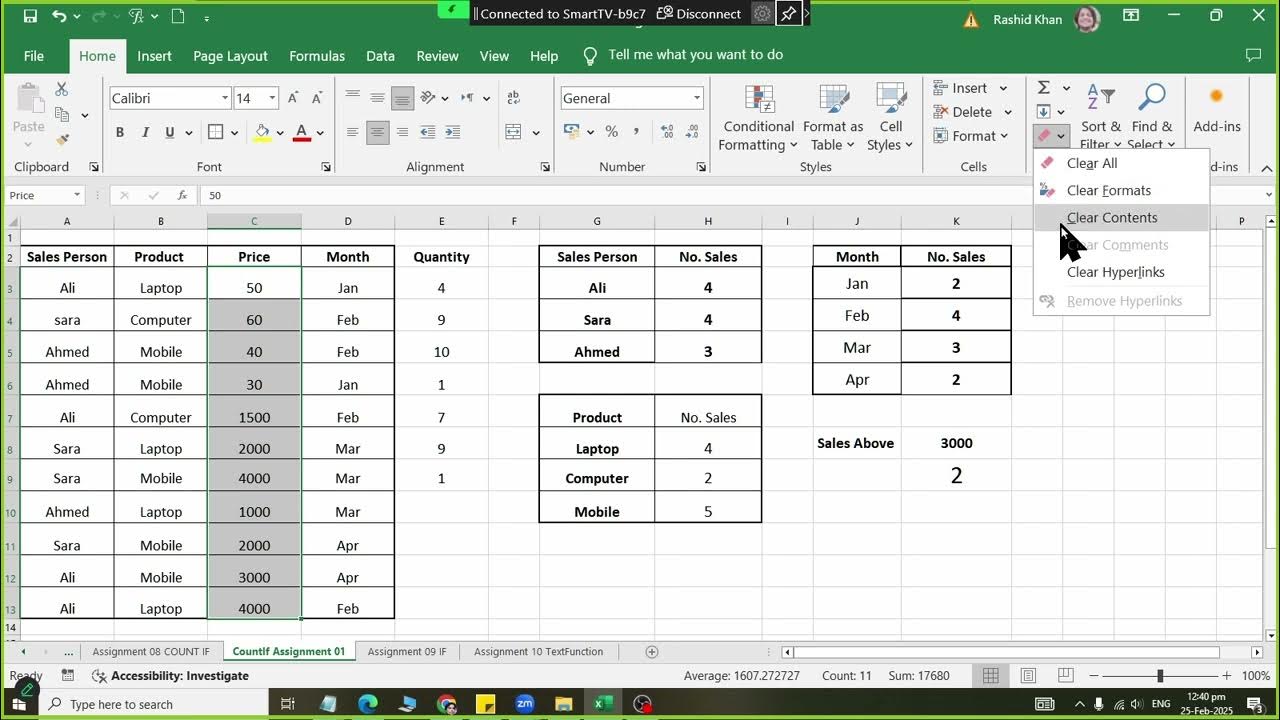 data Validation Assignment Solved - YouTube
