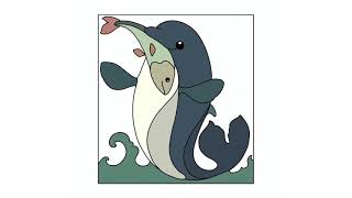 Dolphin Coloring page