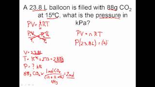 IDEAL GAS LAW PRACTICE PROBLEMS - How to Solve Ideal Gas Law Problems in Chemistry