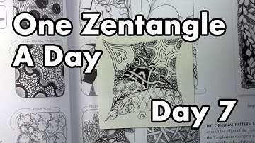Tangleations - One Zentangle A Day (Day 7)
