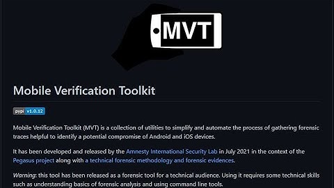 Pegasus Spyware Detection Using MVT  iOS Device in Kali Linux