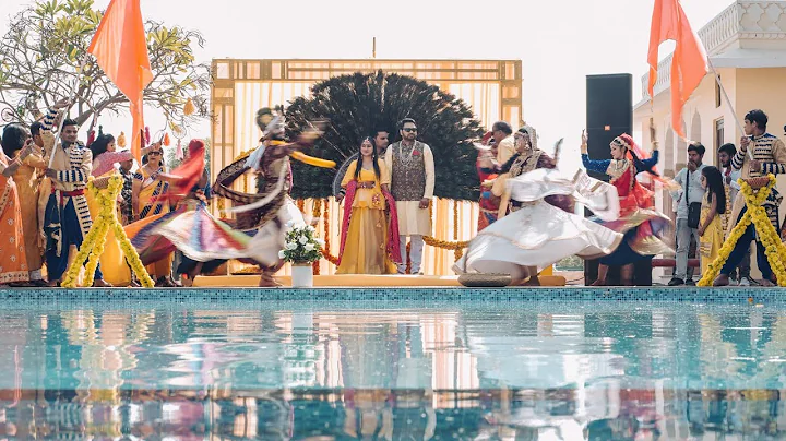 Phoolon ki Holi| Haldi Ceremony| Manali & Shubham| Palace Wedding| #Shubhman