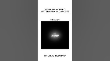 Viral Watermark Tutorial CapCut