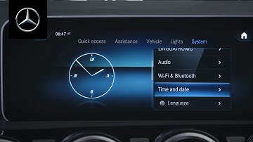 How To adjust the time in the Mercedes-Benz A-Class