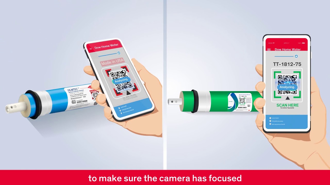 Dow Residential RO Elements: Anti-Counterfeiting Feature for FILMTEC™ and TAPTEC™ Products