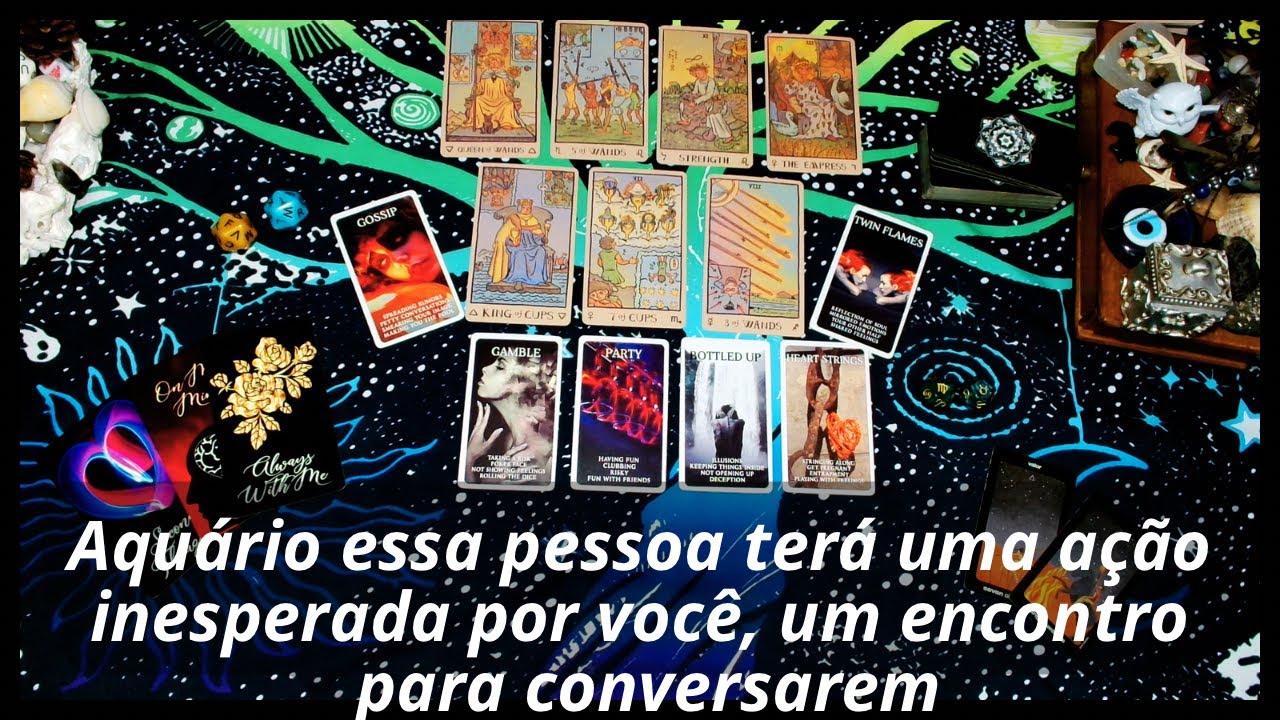 Aquário 1ºdec essa pessoa terá uma ação inesperada por você, um encontro para conversarem