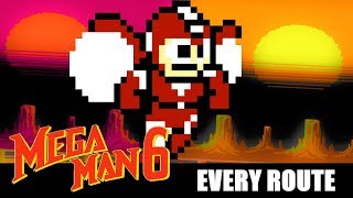 EVERY ROUTE IN MEGA MAN 6 (Split Screen Playthrough)