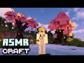 ASMRcraft | Relaxing Minecraft Building, Cherry Blossom Trees 🌸😴⛏️ (whisper, keyboard, mouse sounds)