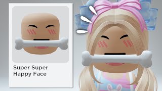 So 2 of my favourite faces (Pink galaxy face and super super happy face)  combined and this what it turned out.. : r/roblox