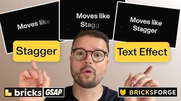 How I use the Stagger Text Effect with Bricksbuilder