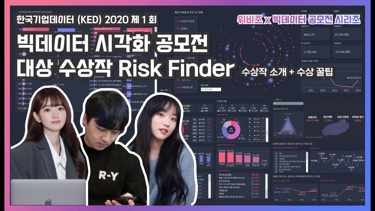 [위비즈x빅데이터공모전] 한국기업데이터 시각화 공모전 대상 수상작 : Risk Finder