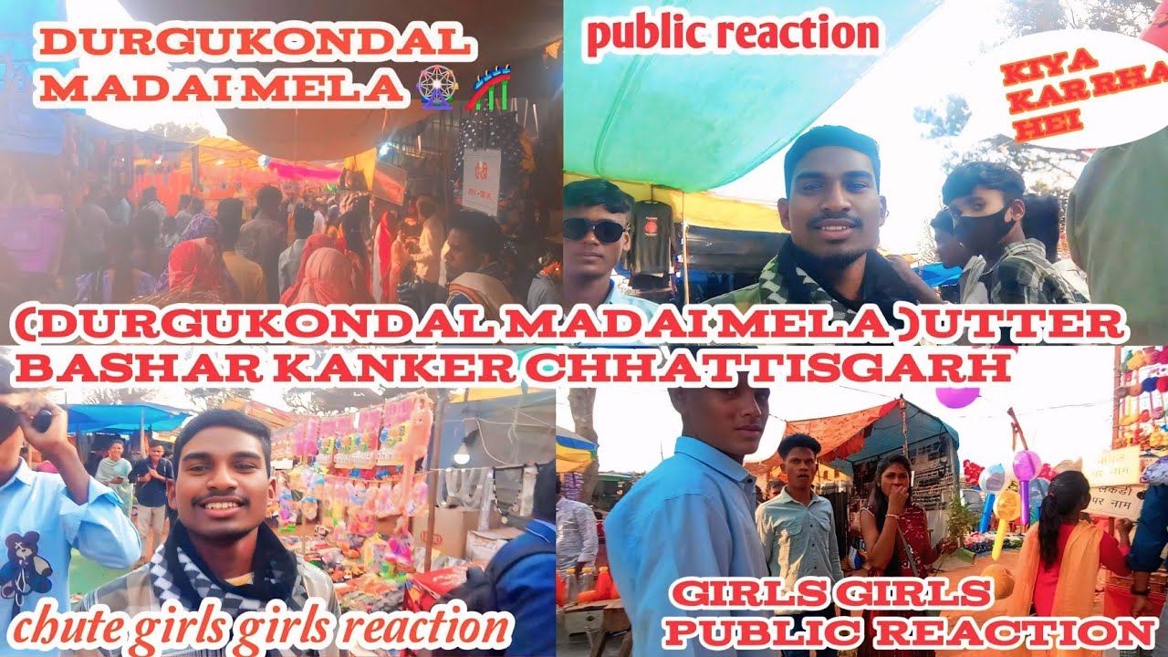 Public reaction / durgukondal Mela 2026🎡 /my first public reaction /Uttar baster Kanker Chhattisgarh