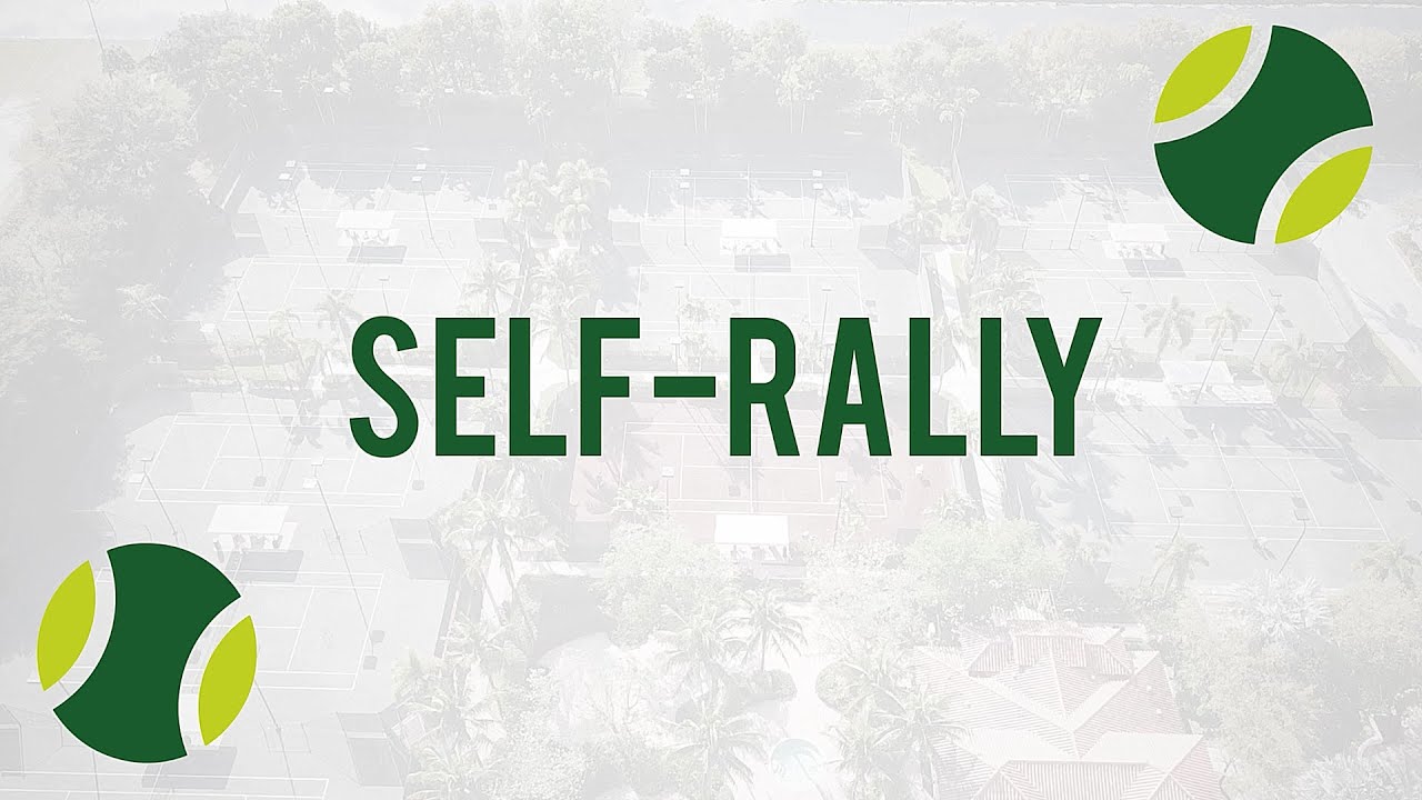 The Oaks Instructional Tennis: Self Rally - YouTube
