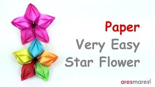 Paper Very Easy Star Flower (easy - modular) @Gewreecigreviews