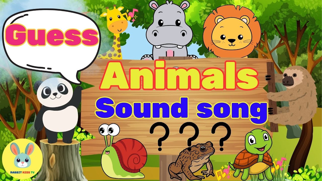 Guess The Animal Sounds For Kids | Nursery Rhymes | Rabbit Kids TV ...