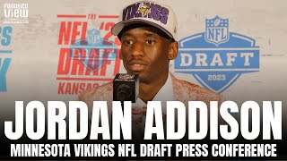 Jordan Addison Reacts to Being Drafted by Minnesota Vikings &amp; Future With Justin Jefferson