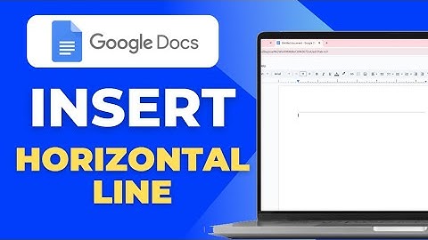 How to Insert a Horizontal Line in Google Docs