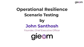Scenario Testing- Operational Resilience