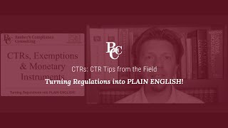 CTRs: CTR Tips from the Field