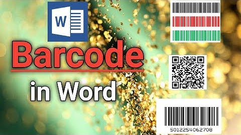 How To Create QR Code And Barcode in Microsoft Word || Barcode Kaise Banaye || Barcode Create