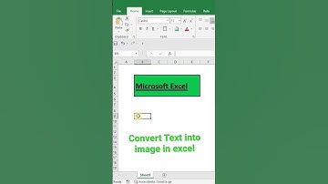 Convert Text to Image in Excel #excel #excelshortcuts #excelformula