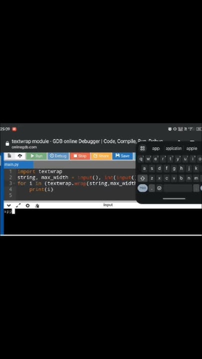 Textwrap module in python #python #programming #coding - YouTube