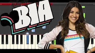 BIA Gritarle al Mundo Piano Cover Midi tutorial Sheet app  Karaoke chords